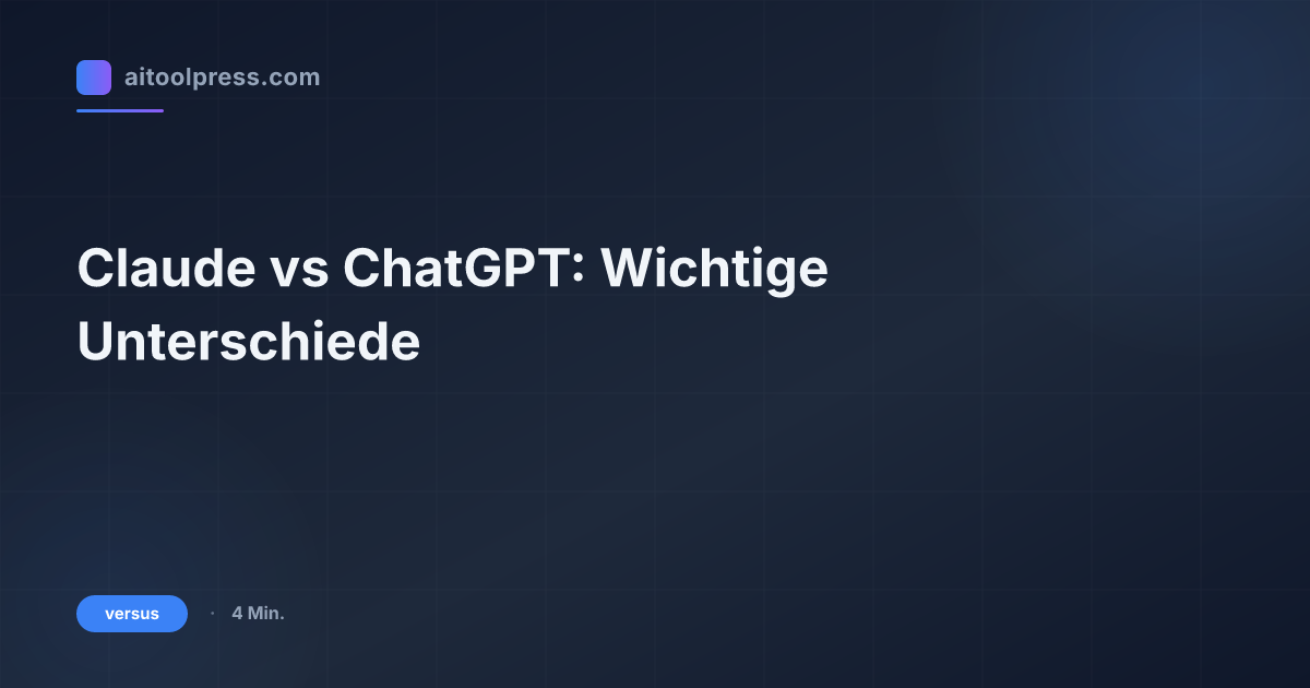 Claude vs ChatGPT: Wichtige Unterschiede