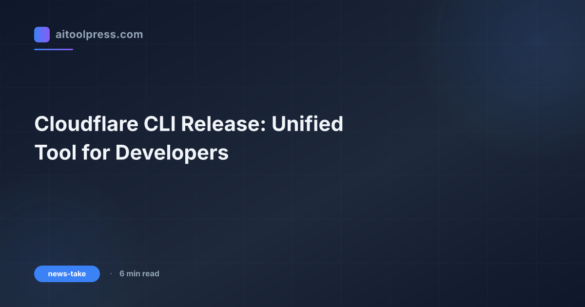 Cloudflare CLI Release: Unified Tool for Developers