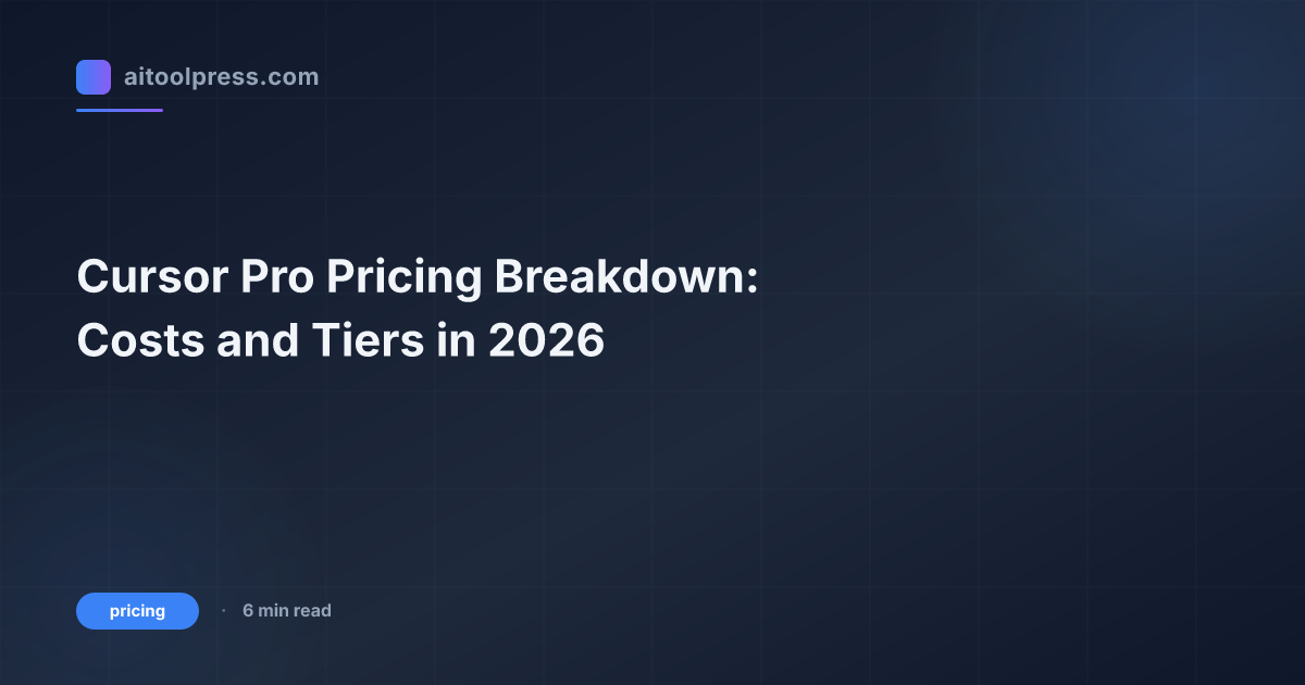 Cursor Pro Pricing Breakdown: Costs and Tiers in 2026