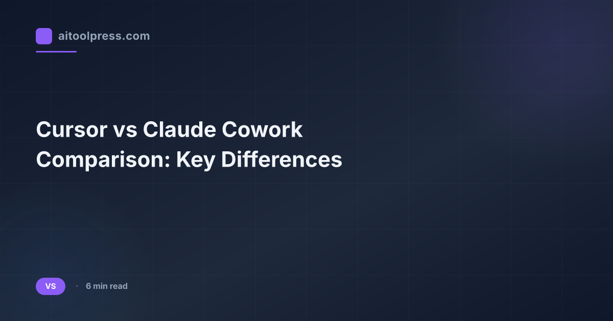 Cursor vs Claude Cowork Comparison: Key Differences