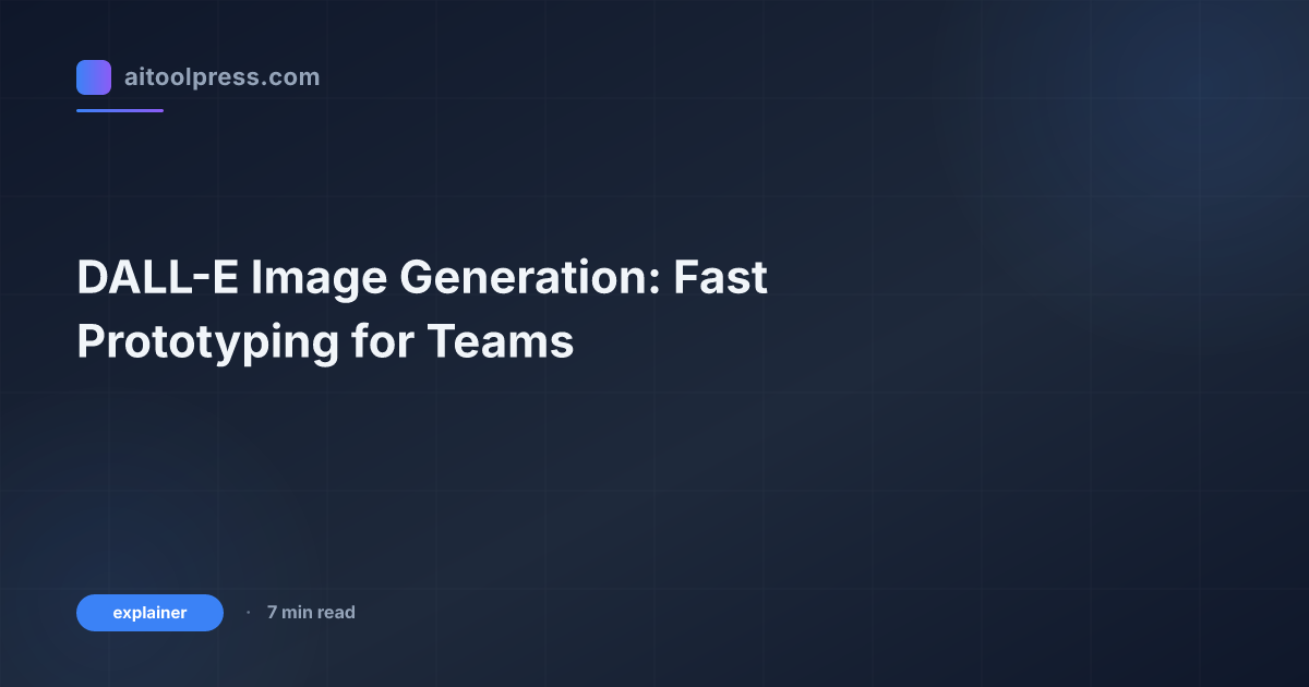 DALL-E Image Generation: Fast Prototyping for Teams