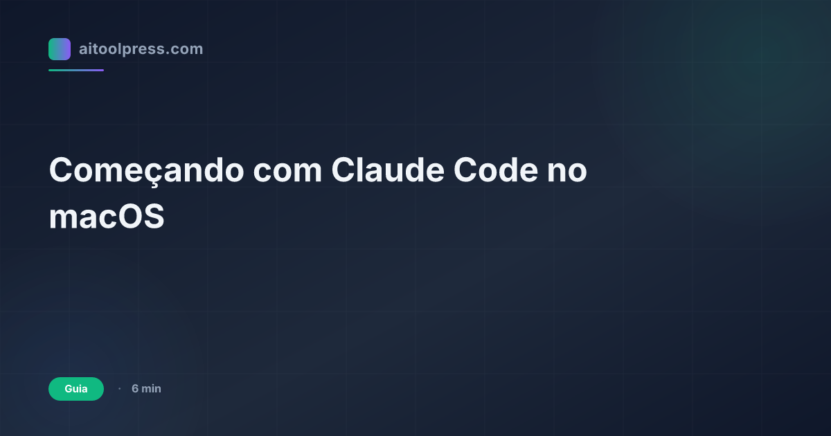 Começando com Claude Code no macOS