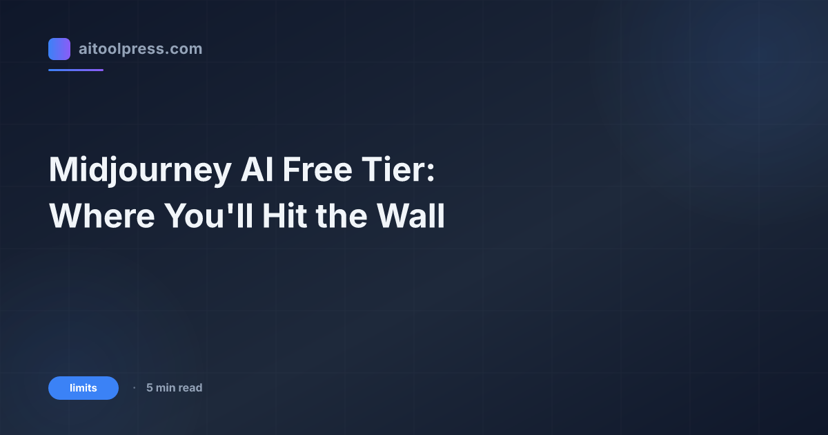 Midjourney AI Free Tier: Where You'll Hit the Wall