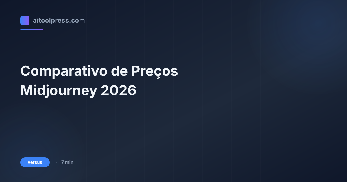 Comparativo de Preços Midjourney 2026