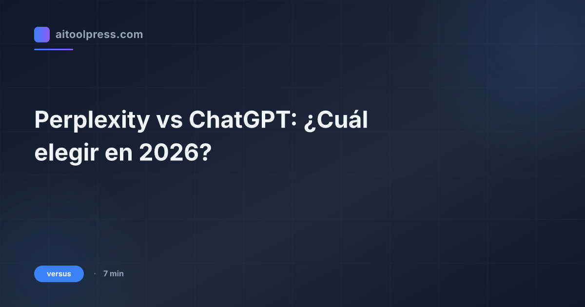 Perplexity vs ChatGPT: ¿Cuál elegir en 2026?