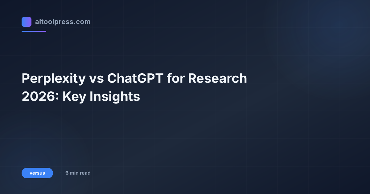 Perplexity vs ChatGPT for Research 2026: Key Insights
