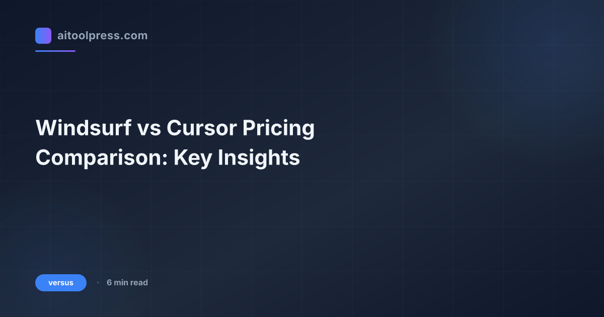 Windsurf vs Cursor Pricing Comparison: Key Insights